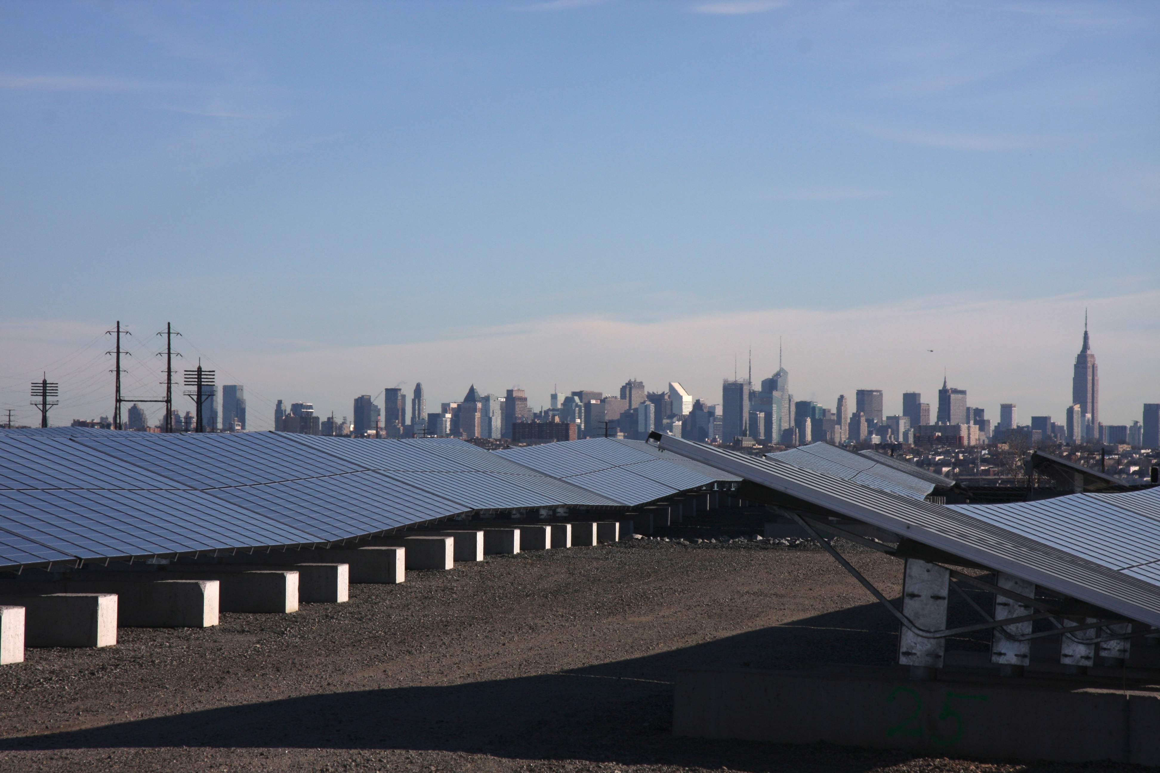 A PSE&G solar field in Kearny.