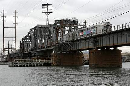 The 108-year-old Portal North Bridge.