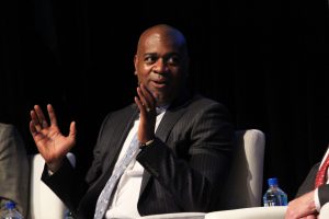 Newark Mayor Ras Baraka speaks at the 2019 Forbes Opportunity Zones Summit in Newark in May.