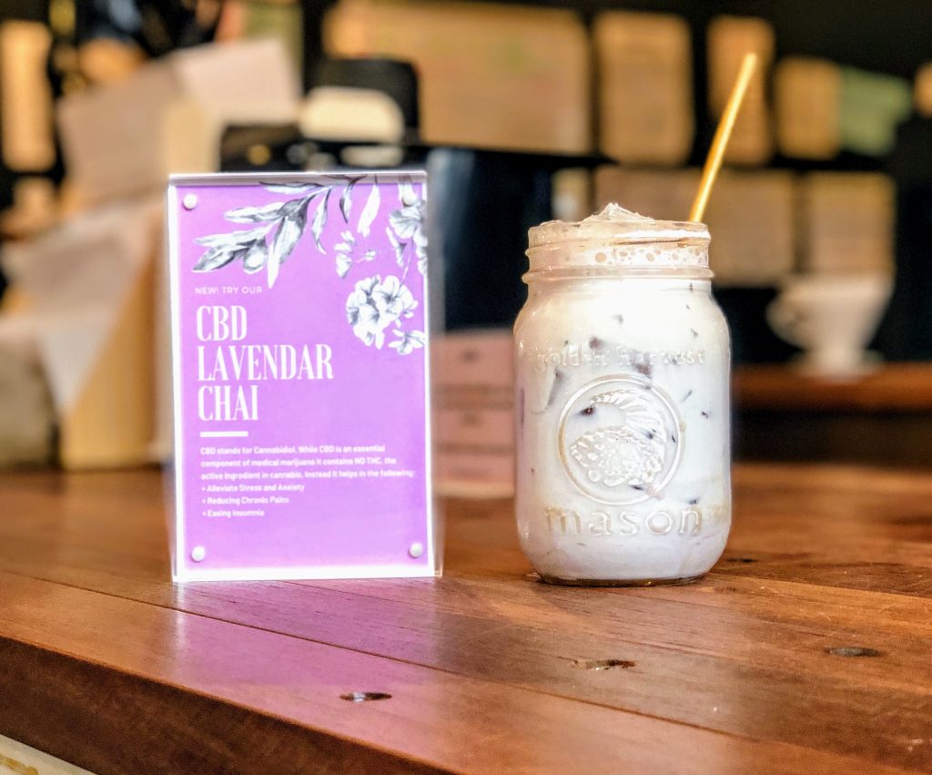 CBD‑infused lavendar chai.