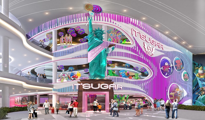 Rendering for It’Sugar at American Dream. - AMERICAN DREAM
