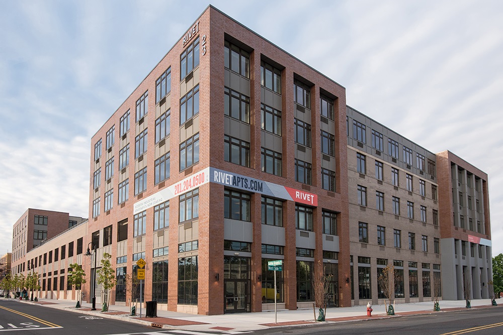 RIVET Apartments at 23 University Place Blvd. in Jersey City.