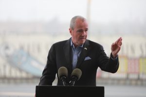 Gov. Phil Murphy announces a Memorandum of Understanding providing for the design and construction of a train station at the North Brunswick Transit Village along the Northeast Corridor in North Brunswick on Oct. 30, 2019.