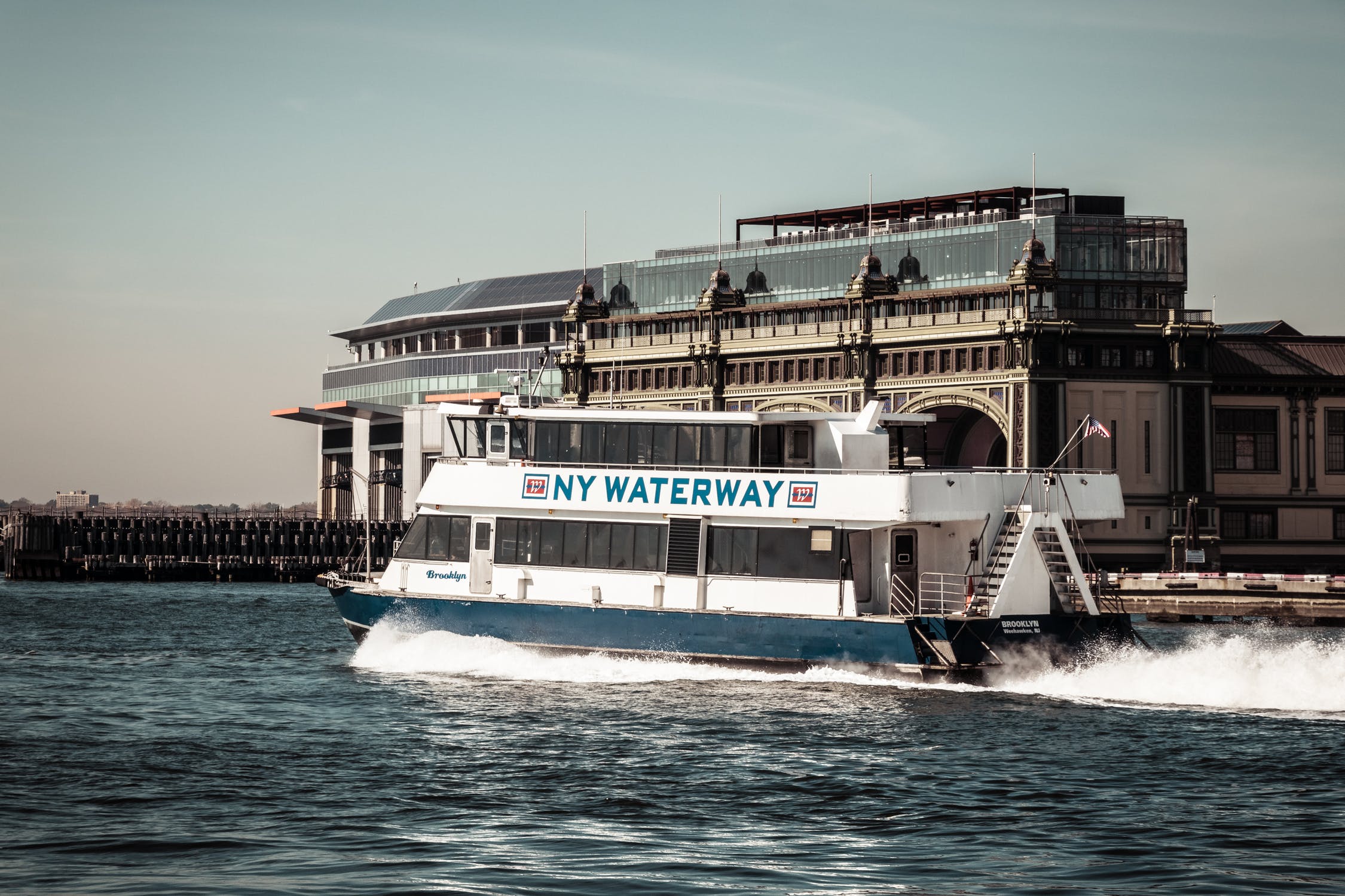 A NY Waterway ferry.