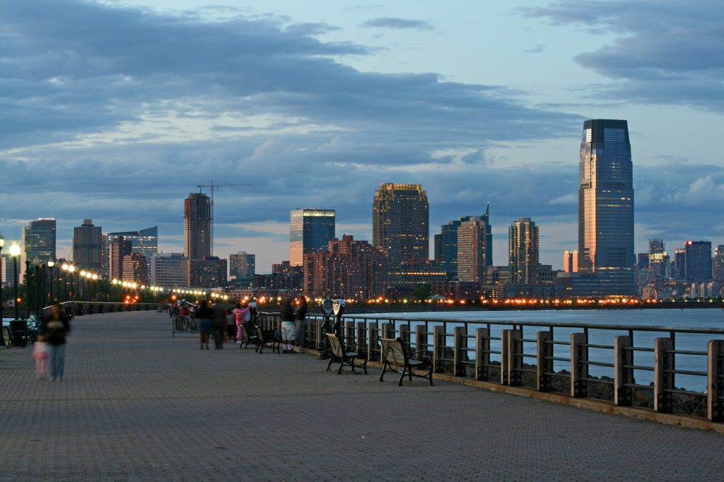 The Jersey City skyline from the Liberty State Park