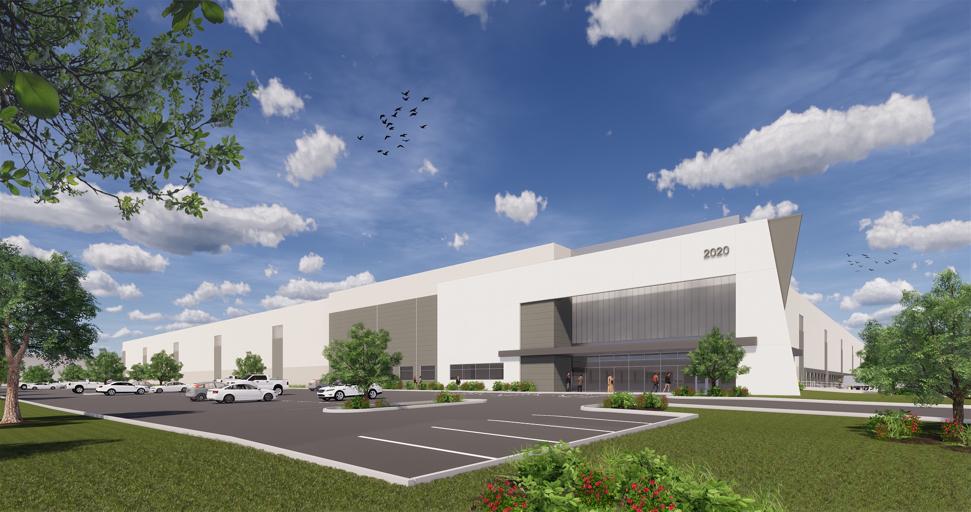 Rendering for Veronica Ave. in Franklin Township. - CROW HOLDINGS INDUSTRIAL