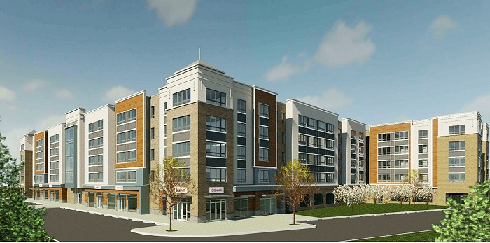 Rendering for 10 Green St. at the Woodbridge train station. - PRISM