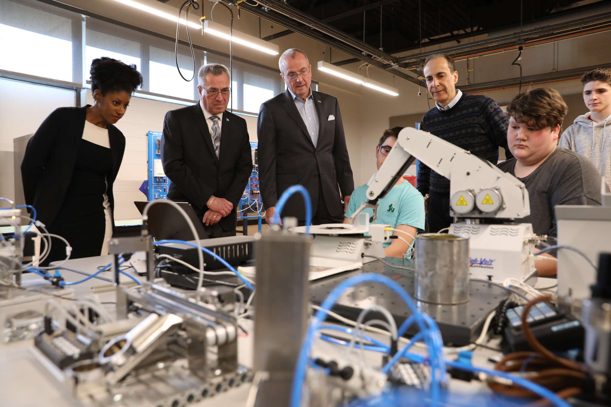 Gov. Phil Murphy announces his talent-based economic development strategy Jobs NJ: Developing Talent to Grow Business in the Garden State at the East Brunswick campus of Middlesex County Vocational and Technical Schools on Jan. 15, 2019.