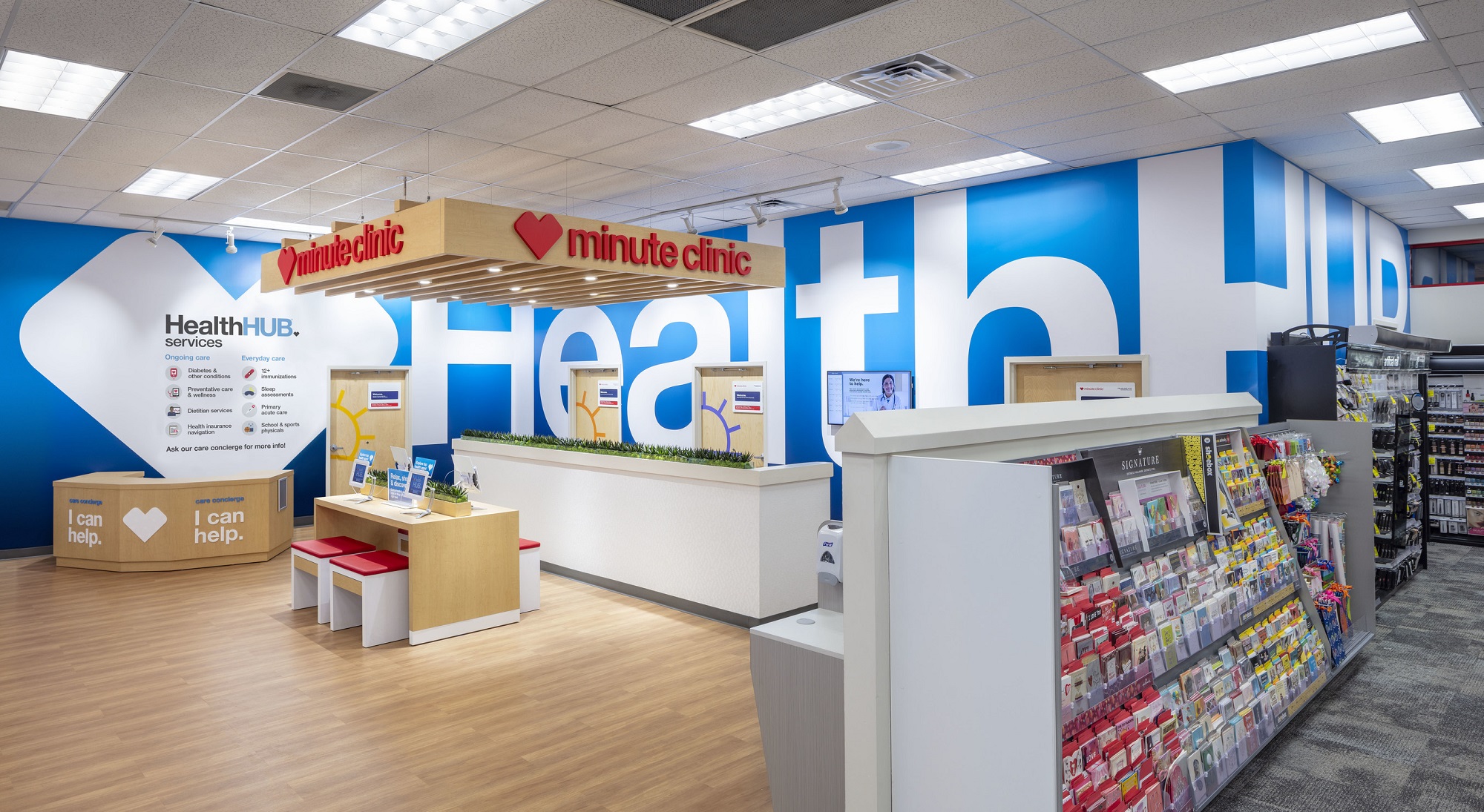 HealthHUB location at CVS Pharmacy store.