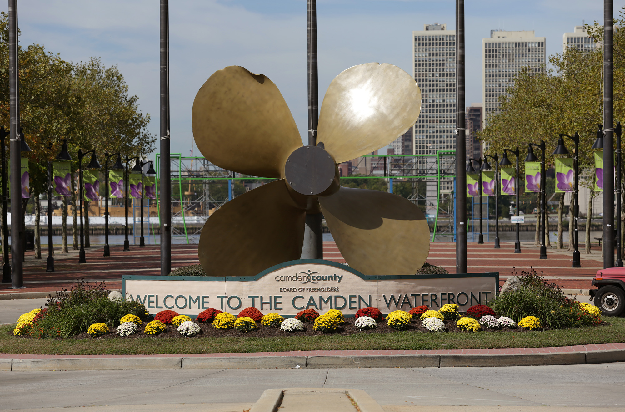 The Camden waterfront.