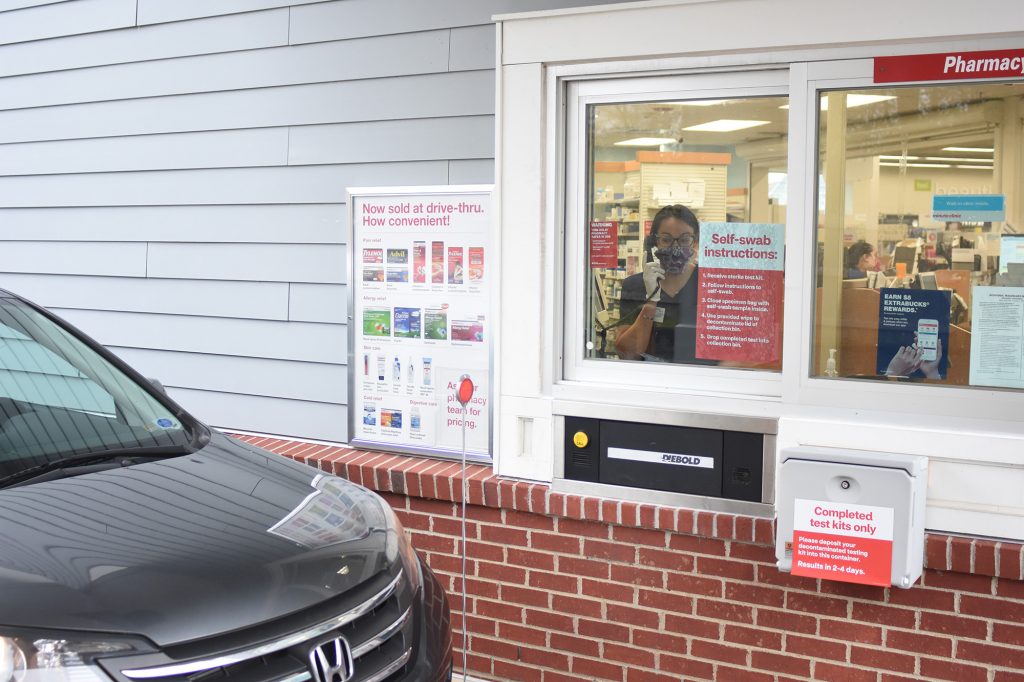CVS Health's drive-thru COVID-19 testing.