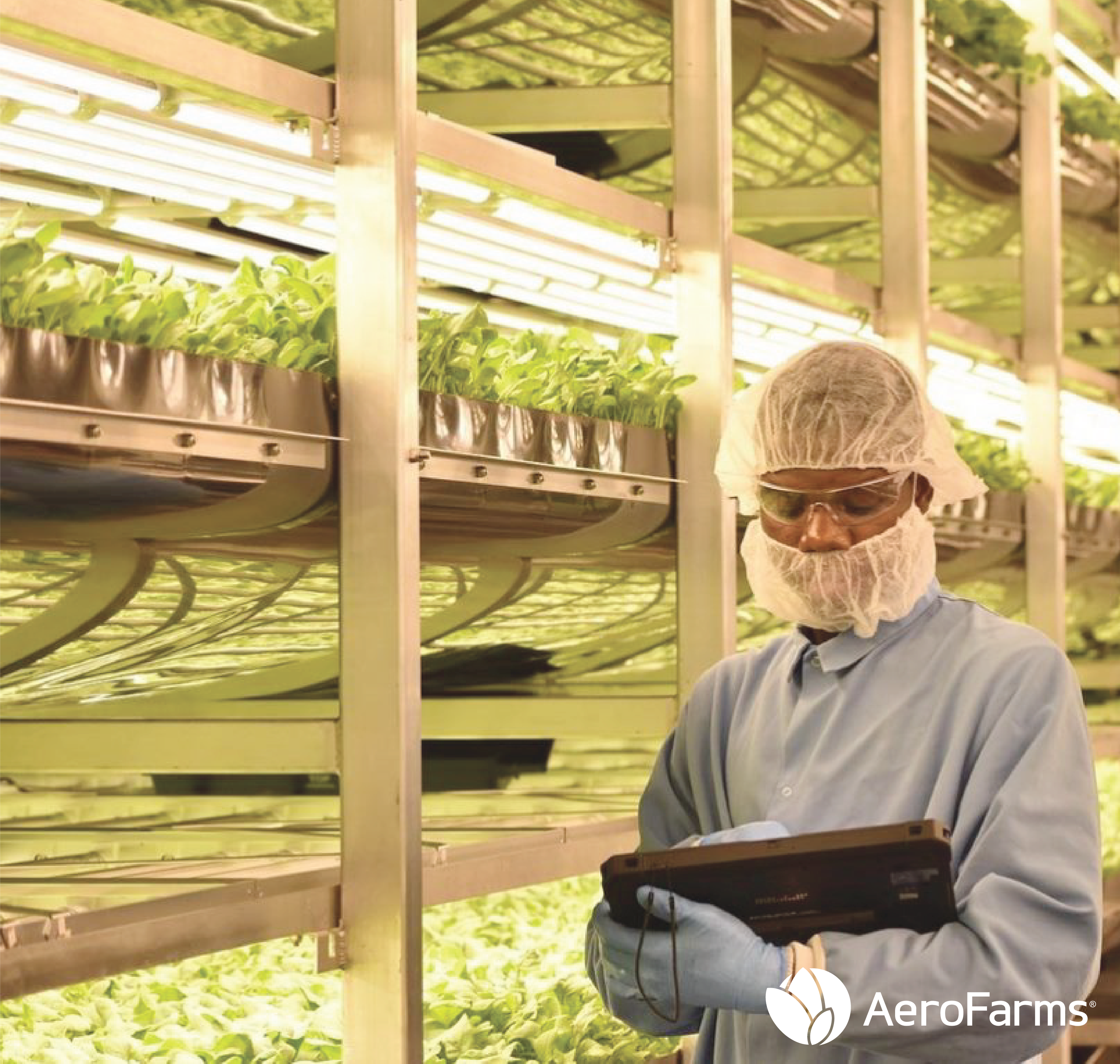 AeroFarms vertical farming facility in Newark.