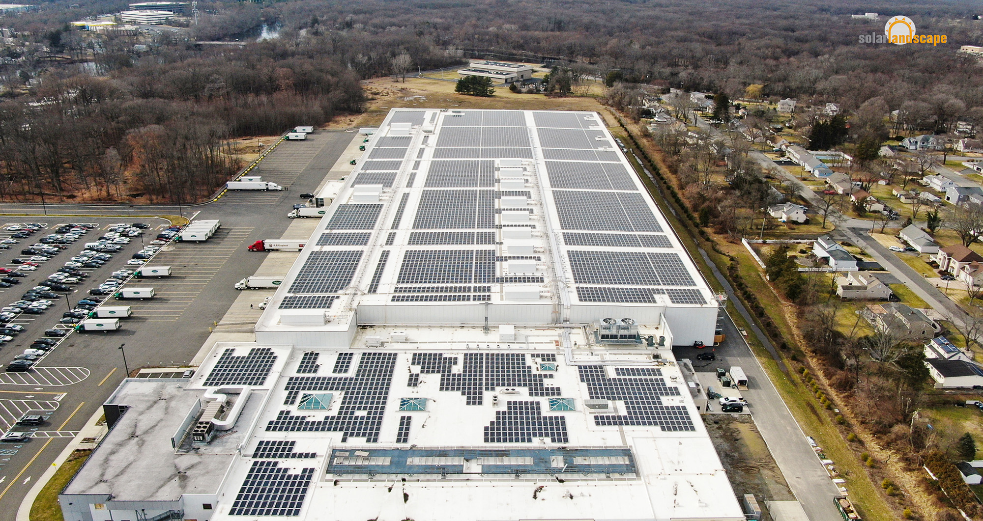 Driscoll Foods in Wayne, which features solar panels installed by Solar Landscape.