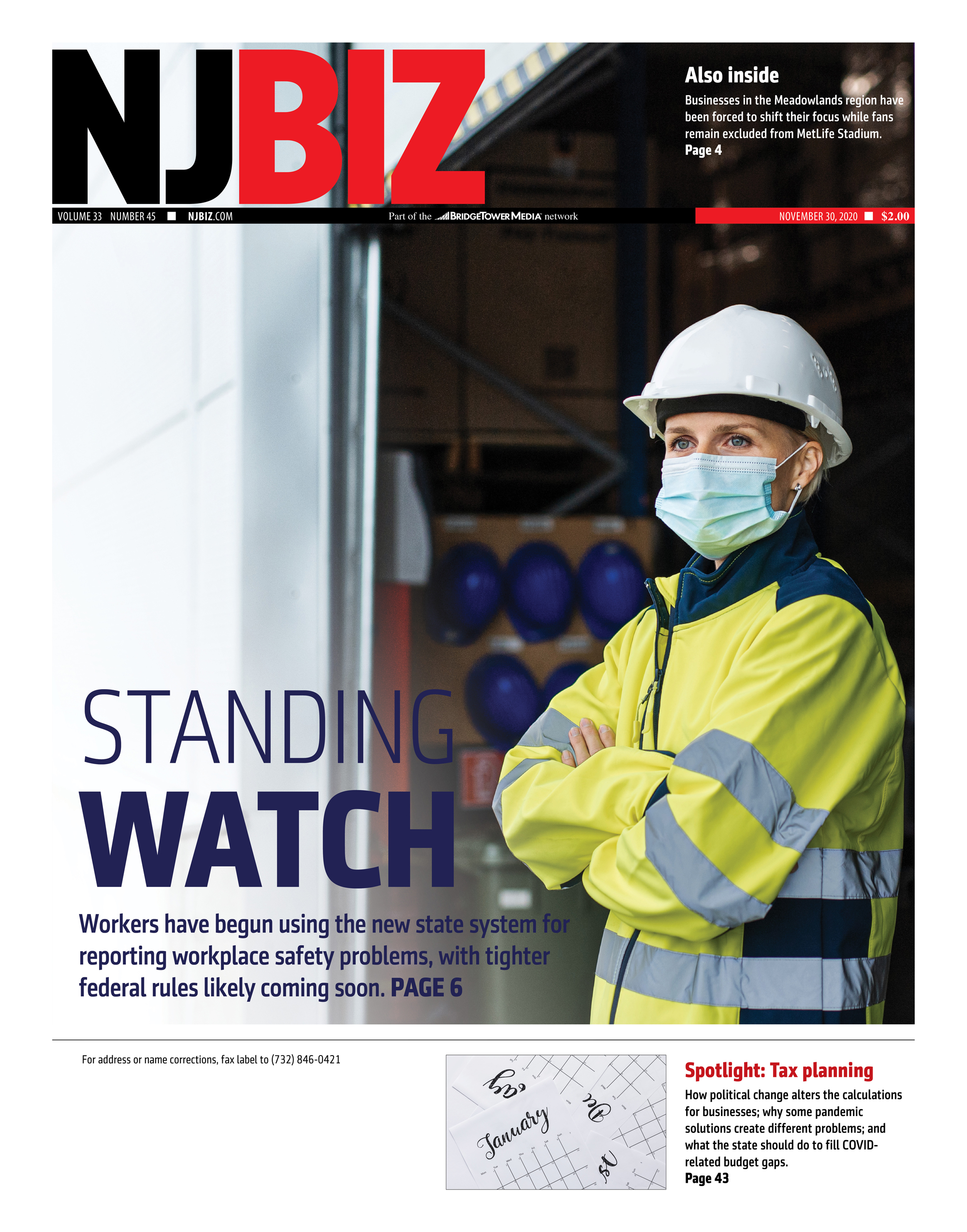 Nov. 30, 2020 Edition of NJBIZ