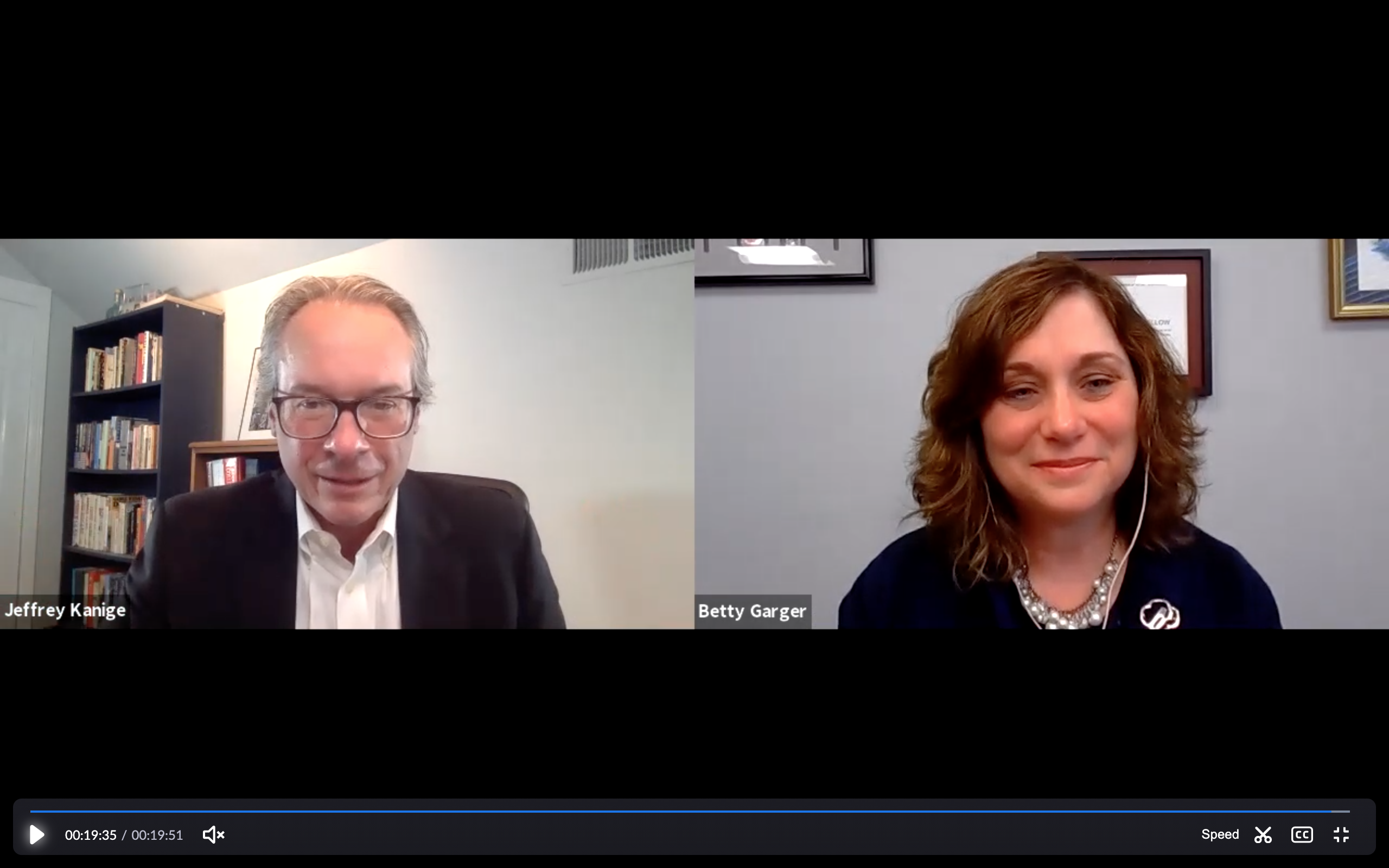 Betty Garger, the president and CEO of Girl Scouts of Northern New Jersey, speaks with NJBIZ Editor Jeff Kanige on April 19, 2021.