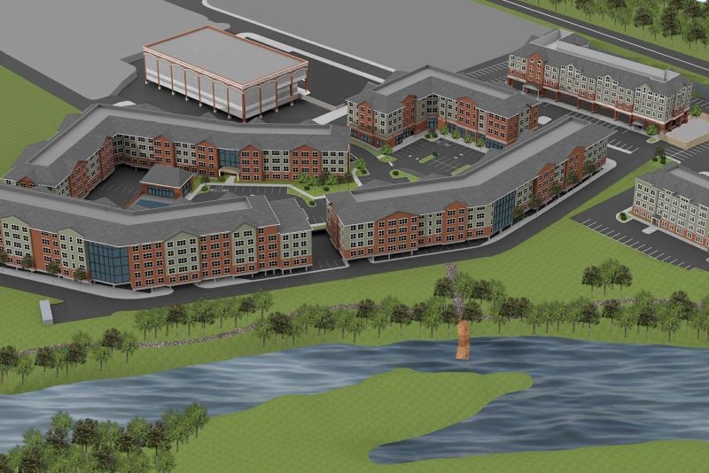 Rendering for Riverwalk III, Elmwood Park.
