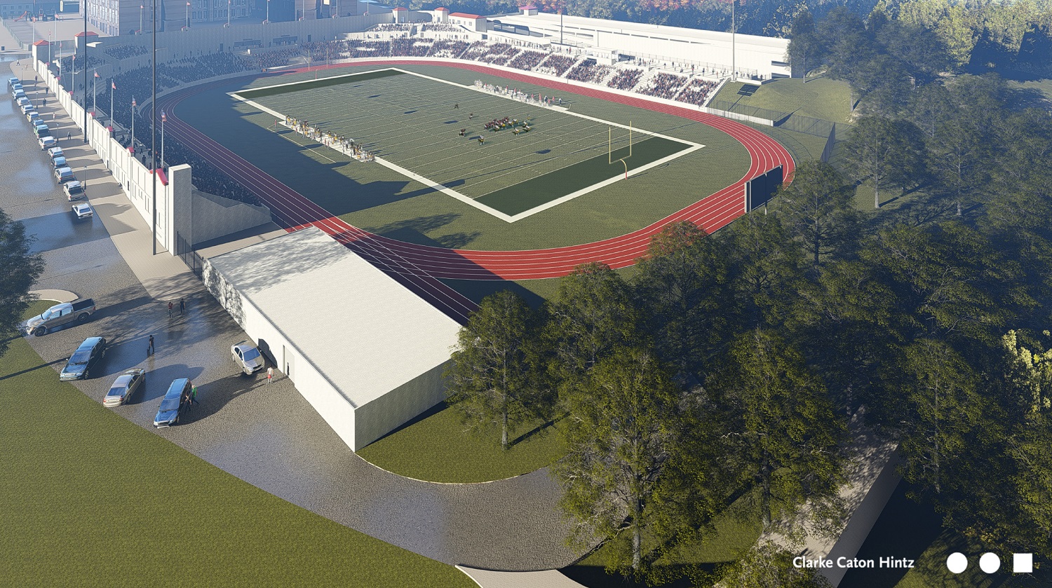Hinchliffe Stadium rendering.