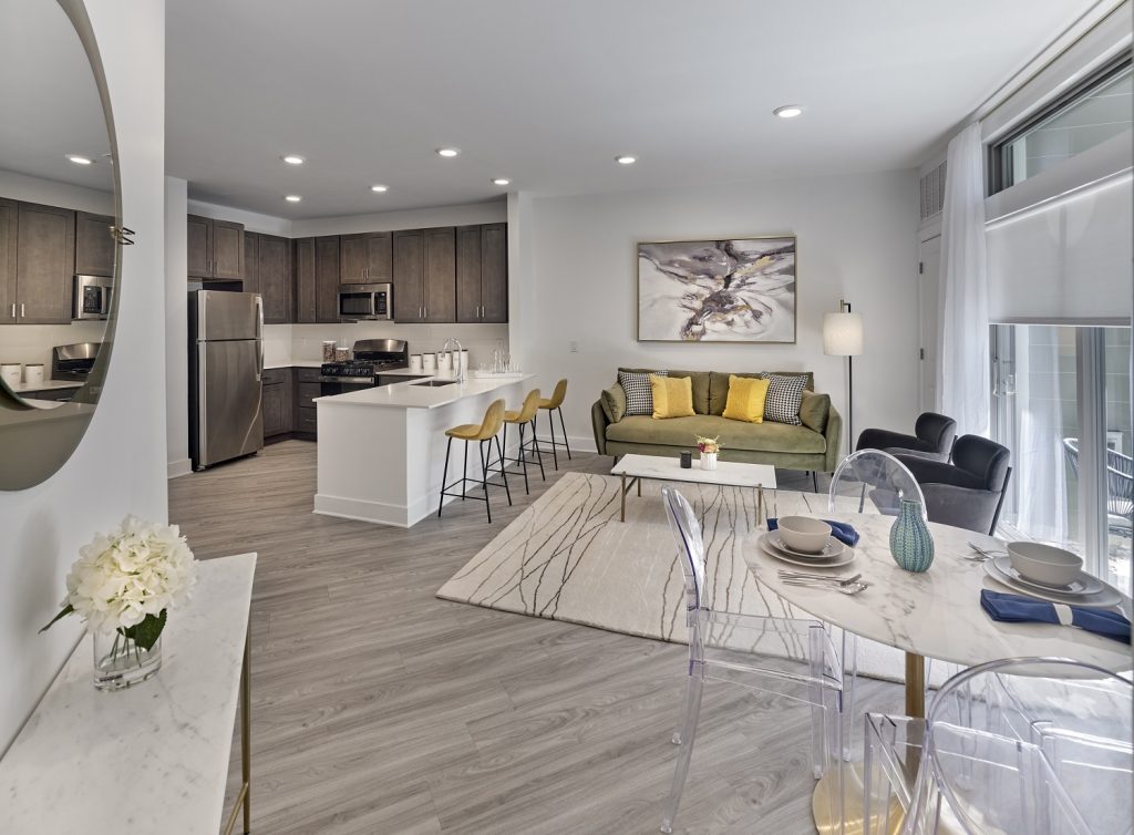 Interiors at the Crossings at Raritan Station in Raritan.
