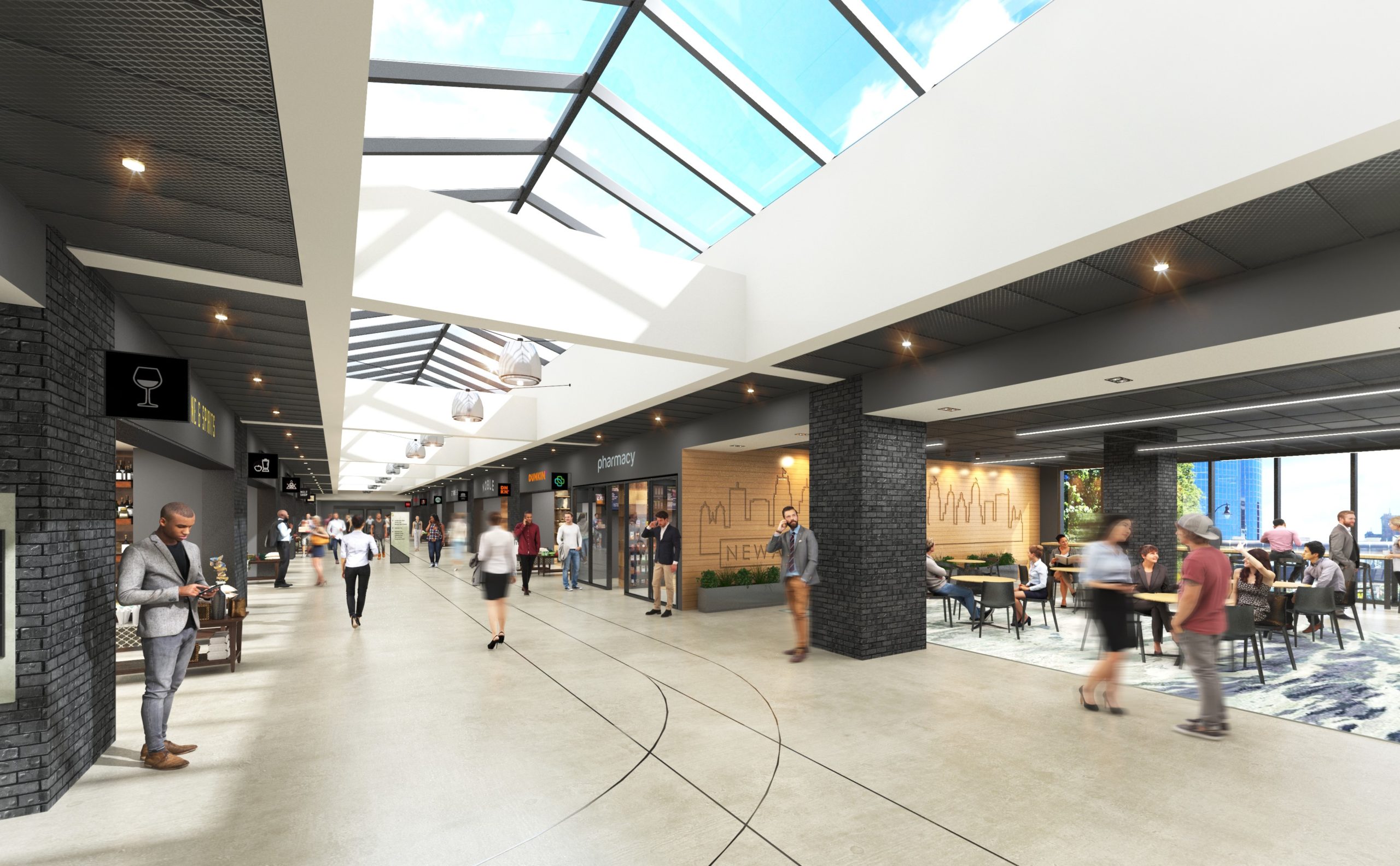 Rendering for The Junction at Gateway Center in Newark.