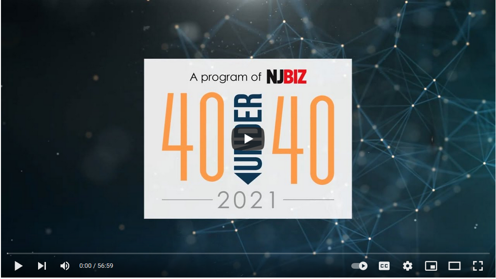 2021 NJBIZ Forty Under 40 video