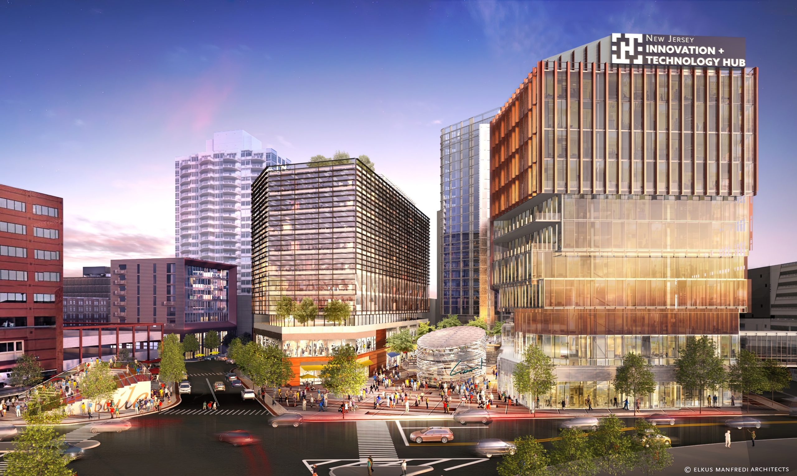 Rendering for the New Jersey Innovation and Technology Hub, which broke ground in New Brunswick on Oct. 14, 2021.