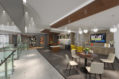 Among the elevated amenities offered at the property, which account for 40,000 square feet of indoor and outdoor space, is a juice bar.