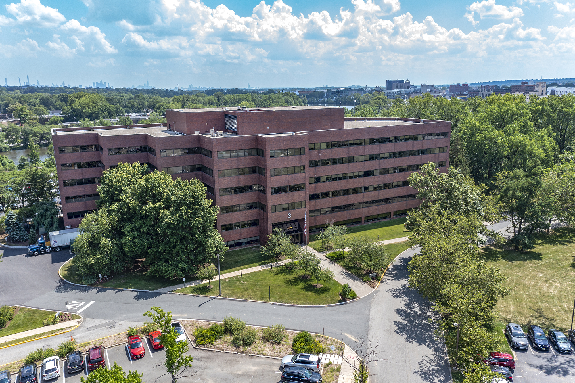 River View Office Center, 3 University Plaza Drive in Hackensack.