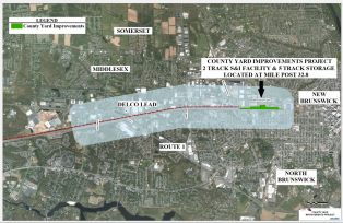 NJ Transit's Delco Lead project in New Brusnwick will provide a safe haven for rail cars during extreme weather events, and allow for rapid return to service.