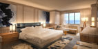 Nobu Hotel Atlantic City will open on the top three floors of Caesars Centurion Tower and will feature redesigned rooms and suites with Japanese-inspired décor mixed with sleek, modern touches. PHOTO: CAESARS ENTERTAINMENT