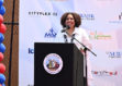 Helene Pamon, general manager, head of Pain and Sleep at Sanofi, speaks at the unveiling of Comebaq Court. Sanofi, the maker of Icy Hot, has its U.S. headquarters in Bridgewater. PHOTOS: GETTY ON BEHALF OF ICY HOT