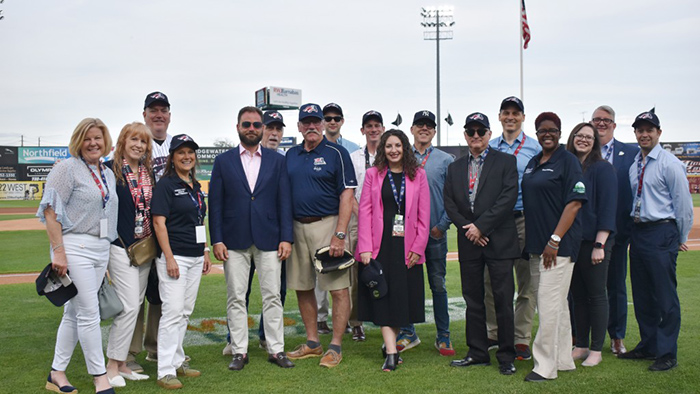 The Somerset Patriots welcomed members of the New Jersey Motion Picture and Television Commission and the newly created Somerset County Film Commission to TD Bank Ballpark in Bridgewater.