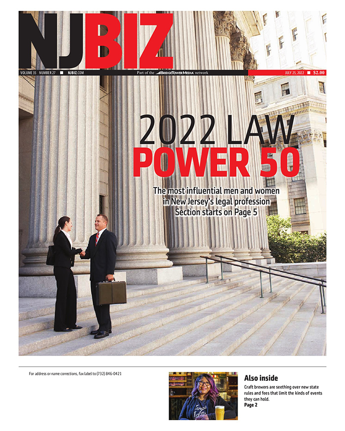 2022 NJBIZ Power 50 Law issue