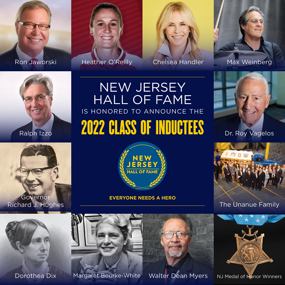 The New Jersey Hall of Fam 2022 class of inductees.