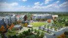 A rendering of the mixed-use development planned at Westfield Garden State Plaza in Paramus shows surface parking areas to the west of the shopping center that will be converted into luxury apartment homes, plazas, parks, gardens, health and wellness amenities, commercial office space, as well as a transit center – alongside new outdoor shops, restaurants and community event spaces.<br />
PHOTOS: BUSINESS WIRE