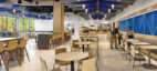 Part of the upgrades: a brand-new, more than 25,000-square-foot amenity wing that includes a full-service cafeteria, conference center, game and social lounges and more.