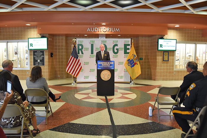 Gov. Phil Murphy visits Ridge High School in Bernards Township