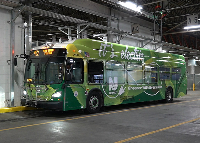 NJ Transit’s first battery electric bus