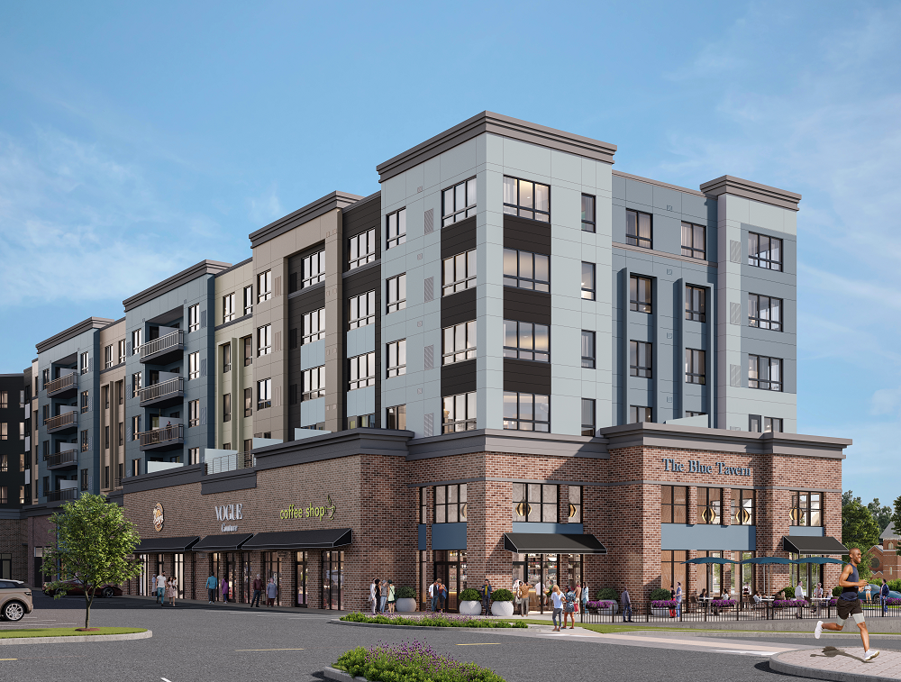 Rendering for The Crossings at Brick Church Station, a transit-oriented development coming to 533 Main St. in East Orange.
