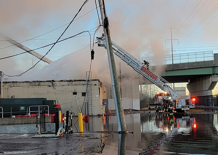 A fire broke out about 12:30 a.m. Dec. 13 in a kitchen area of World Class Kitchens on Elizabeth Avenue in Linden.
