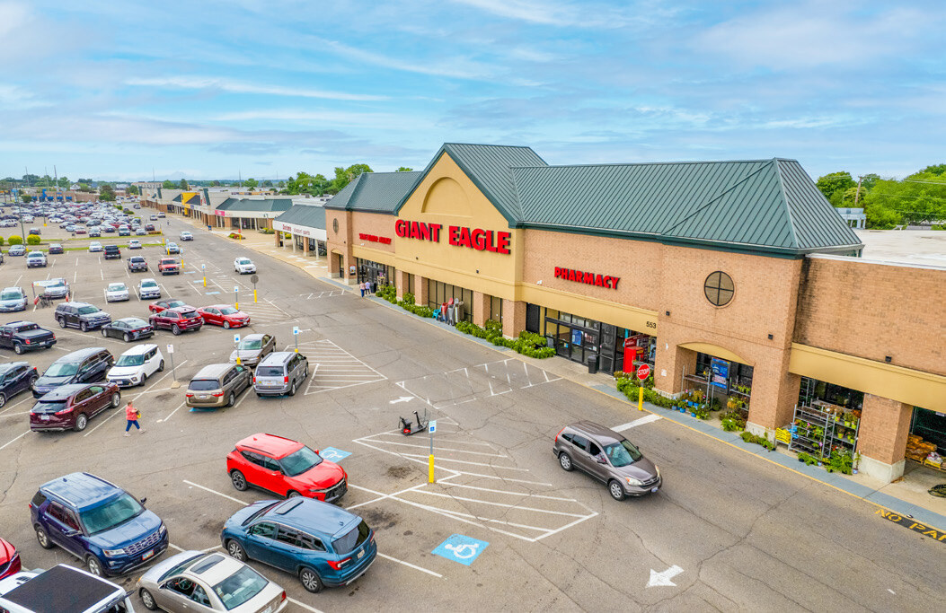 Southgate Center is a 209,280-square-foot, grocery-anchored shopping center located along Hebron Road in Maple Heights Ohio.