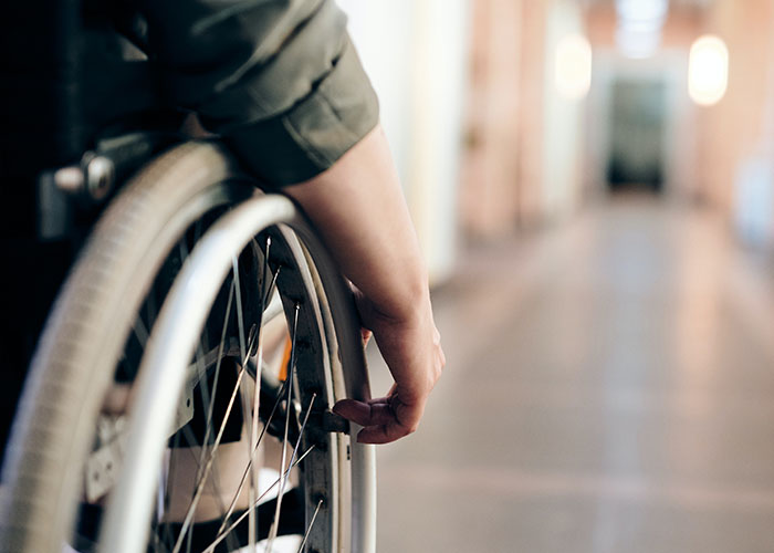 Person in a wheelchair