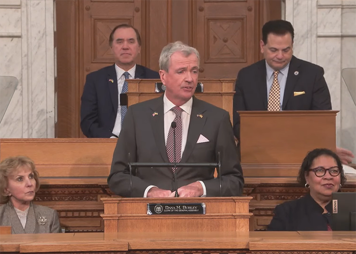 Gov. Phil Murphy delivers the State of the State Address, Jan. 10, 2023.