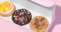 Crumbl Cookies is known for its weekly rotating menu of dessert-inspired specialty flavors of warm and chilled soft-baked cookies.