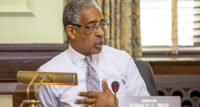 Sen. Ronald Rice speaks during the Senate Health, Human Services and Senior Citizens Committee meeting regarding medical cannabis on May 20, 2019.