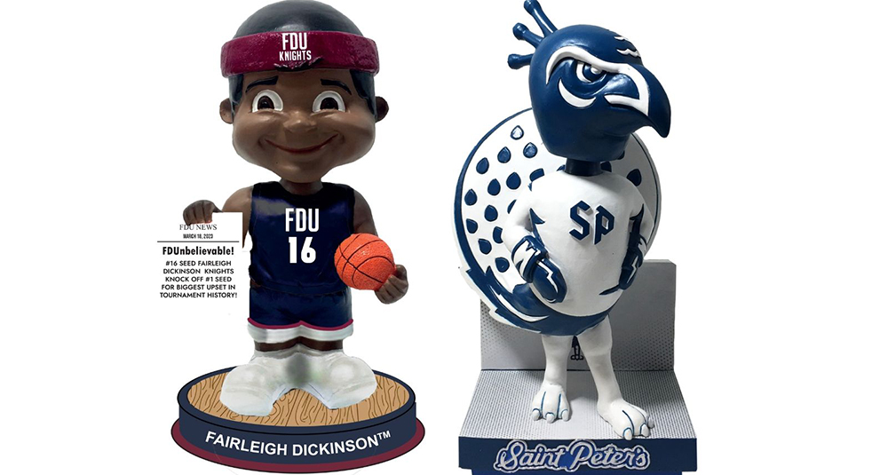 Fairleigh Dickinson Knights join fellow New Jersey school Saint Peter's in getting their own commemorative bobblehead.