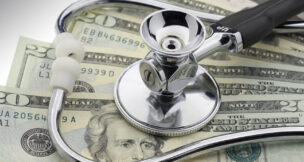 Stethoscope and money