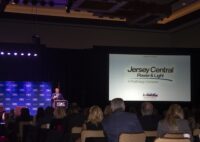 JCP&L President Jim Fakult delivers remarks at the New Jersey Chamber of Commerce's, for which he is chair of the board, 2023 ReNew Jersey Business Summit & Expo at Harrah's Atlantic City.