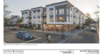 A rendering for the 46,550-square-foot mixed-use development coming to the former site of the Inkwell Coffee House in Long Branch. - INSPIRED BY SOMERSET DEVELOPMENT