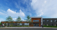 A rendering for Denholtz Properties' redeveloped office property at 140-148 Broad St. in Red Bank. - ROTWEIN+BLAKE