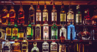 Liquor in a bar